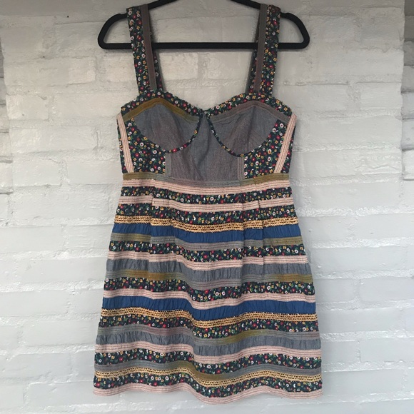 Free People Dresses & Skirts - Free People New Romantics striped dress size 10